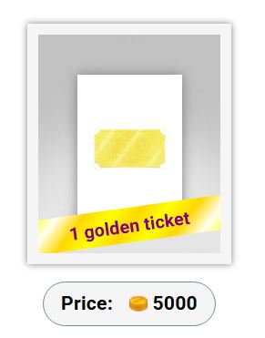 An example of a Golden Ticket