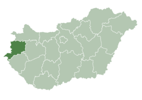 Location of Szombathely