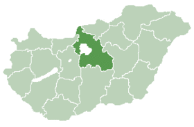 Location of Budapest