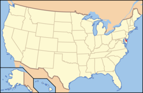 Location of Delaware