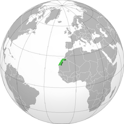 Location of Sahrawi