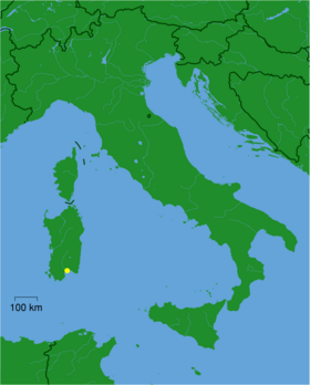 Location of Cagliari