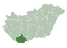 Location of Pécs