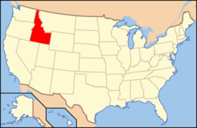 Location of Idaho